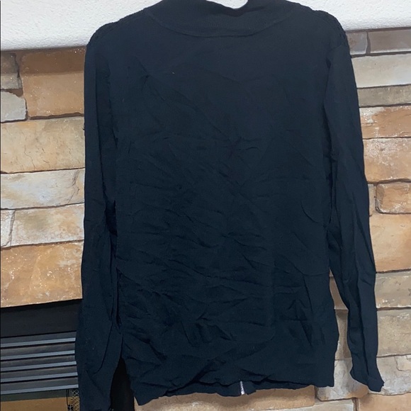 3/$40 Black Zip-Up Jacket - Picture 4 of 5